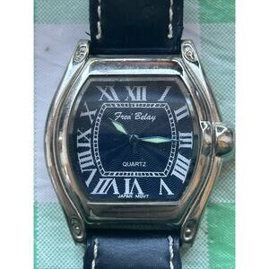 Fred Belay Navy Blue And Silver Tone Men’s Quartz Watch